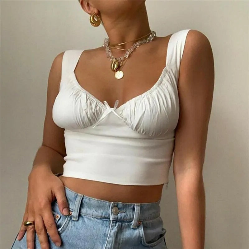 Summer Milkmaid Crop Top