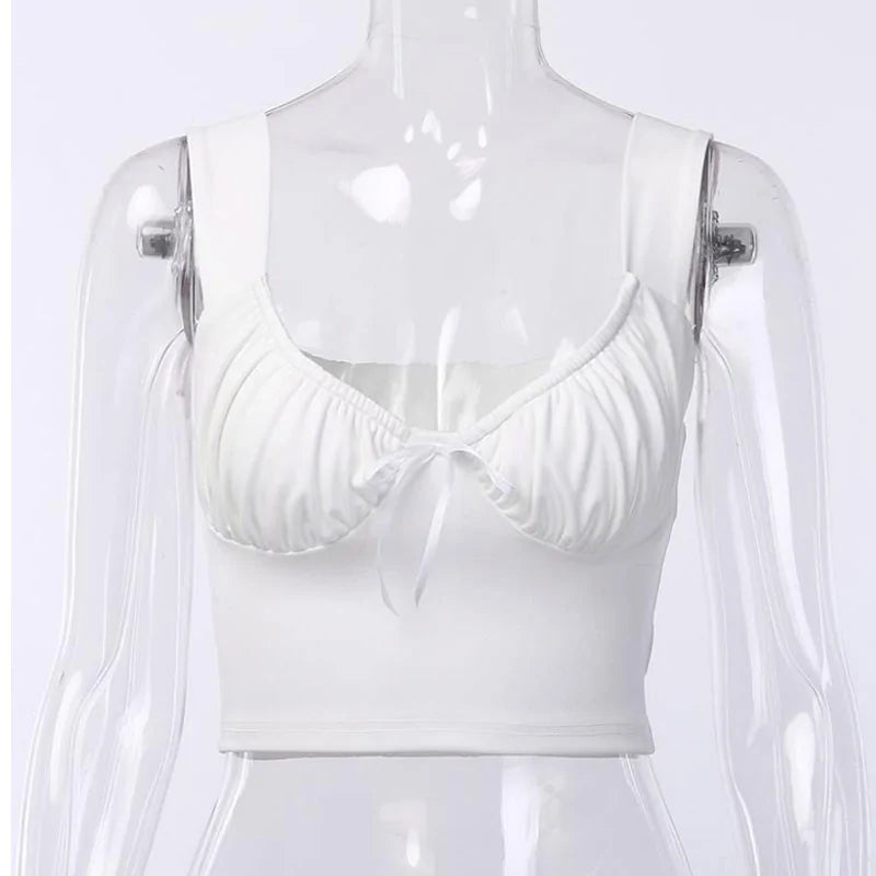 Summer Milkmaid Crop Top