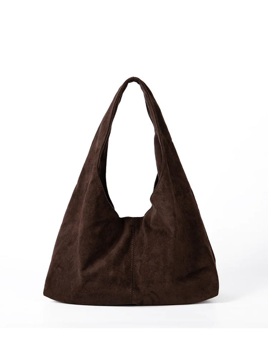 Large Suede Tote Bag