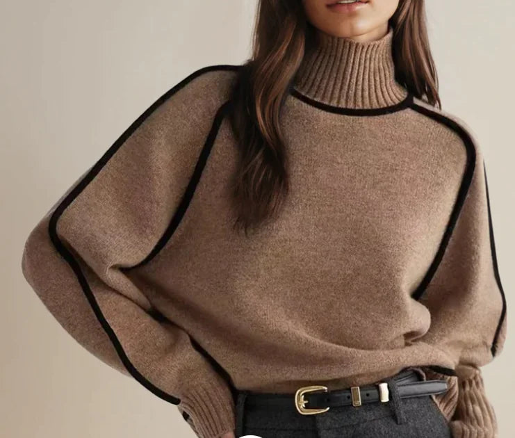 Half Turtleneck Knit Sweater